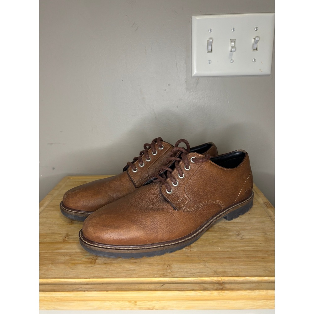Cole Haan Men's C37600 Grand.OS Water Resistant Leather Derby Shoes Tan Size 8M